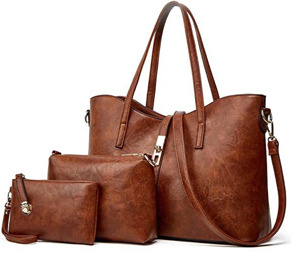 Women 3 in 1 leather handbag